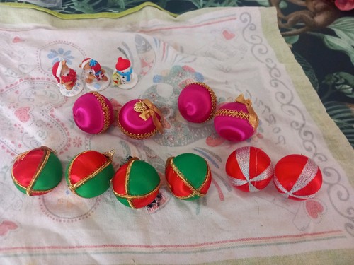 Vintage christmas baubles - vintage,