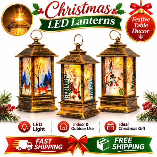 Christmas lantern led light - lantern,
