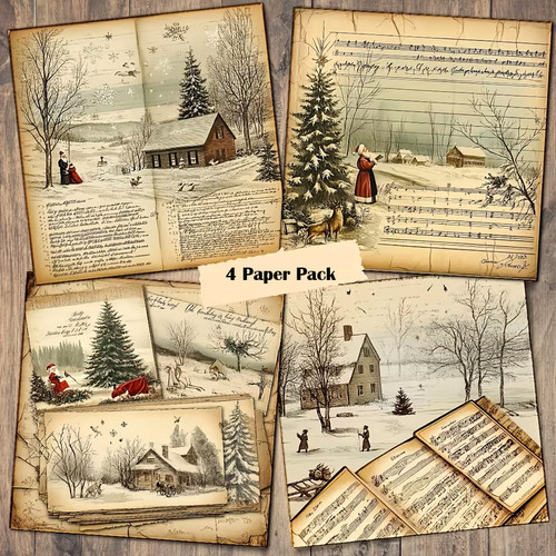 Vintage christmas scrapbook - vintage,