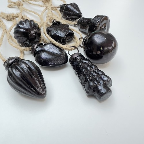 Mini black glass christmas - mini,