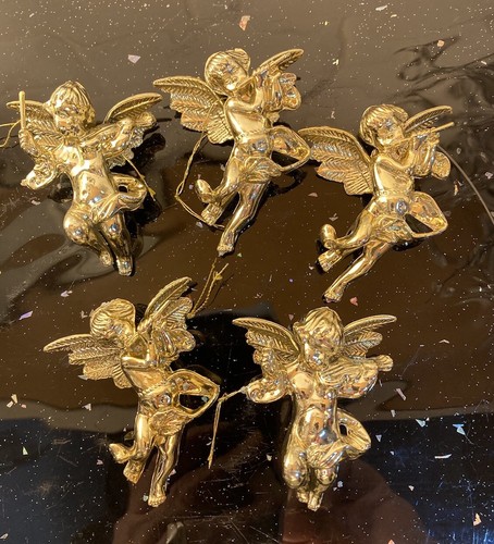 Vintage gold cherub - vintage, 5x