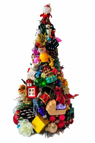 Retro christmas tree - christmas,