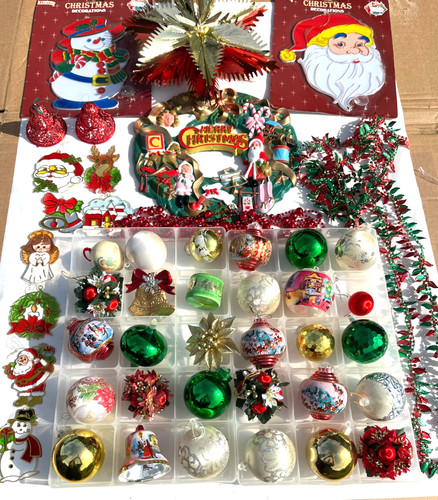 Vintage christmas decorations - vintage,