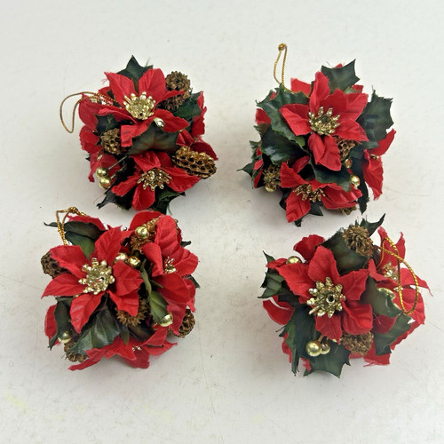 Vintage poinsettia hanging - 4,