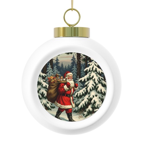 Vintage santa claus ornament - santa,