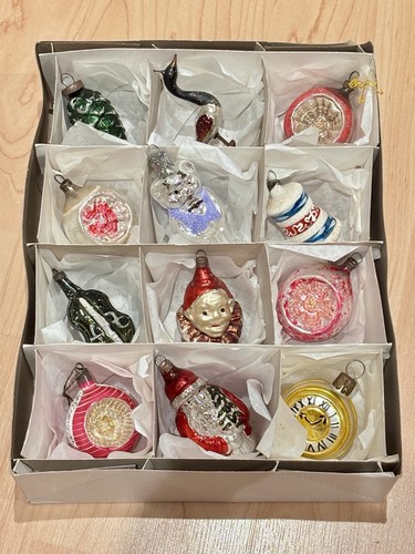 Vintage glass christmas tree - glass,