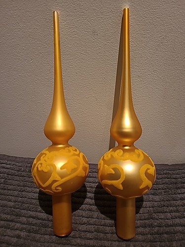Vintage tree toppers gold - toppers,
