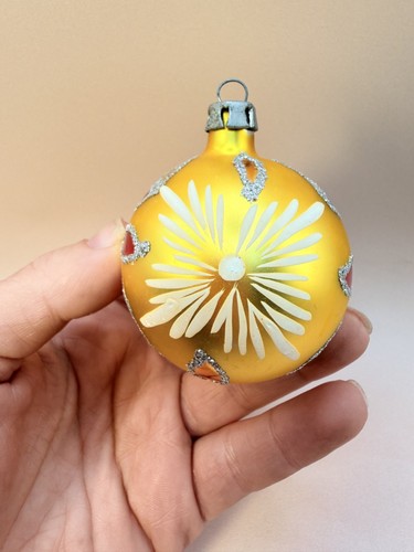 Vintage glass christmas bauble - vintage,