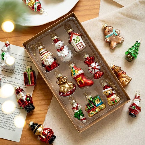 9pcs hand made christmas glass - hand,