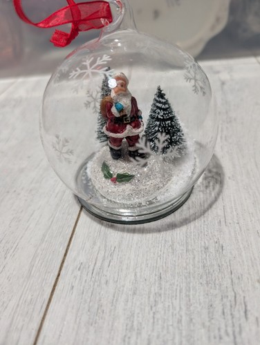 Vintage clear glass - glass, round