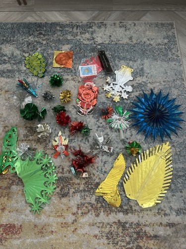 Christmas foil decorations - christmas, x