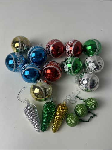 Vintage christmas baubles - vintage,