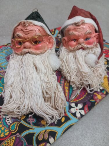 Pair vintage santa - pair,