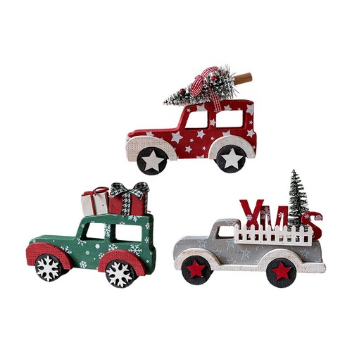 Truck wooden ornament - truck,