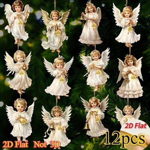 12pcs vintage christmas angel - 12pcs,