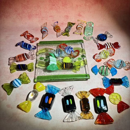 20pcs glass candy decorations - 20pcs,
