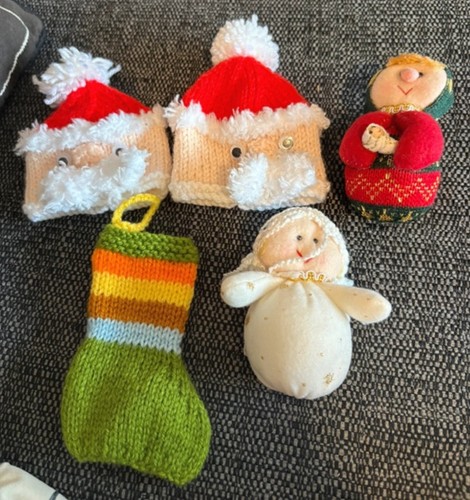 Vintage knitted christmas - vintage,