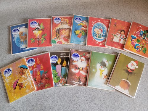 Vintage christmas card pack - christmas,