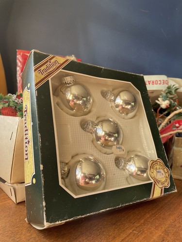 Vintage glass christmas - glass,