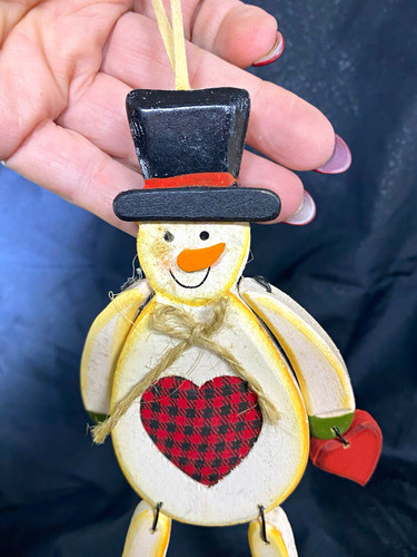 Wooden snowman christmas - wooden,