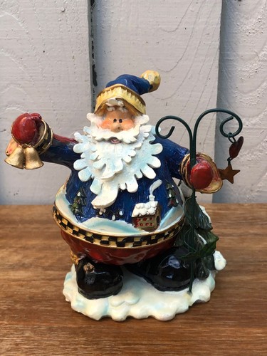 Vintage resin santa claus - resin,