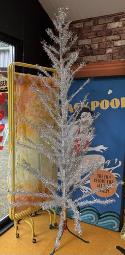 Vintage silver tinsel - silver,