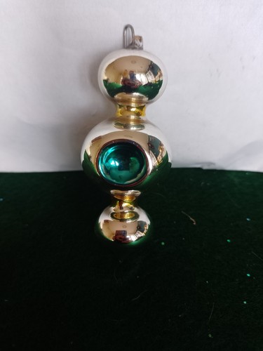 Vintage glass finial hanging - glass,