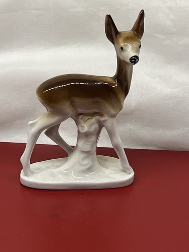 Vintage porcelain reindeer - porcelain,
