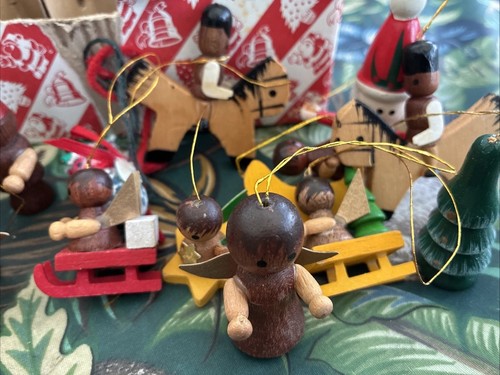 Vintage wooden christmas tree - vintage,