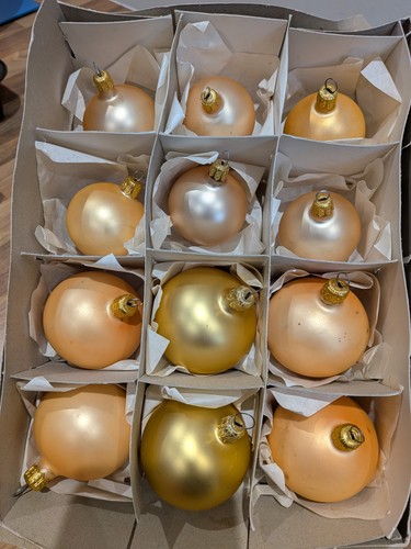 Vintage gold frosted glass - gold,