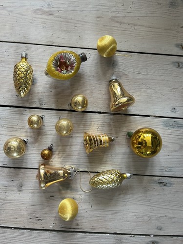 Vintage gold christmas tree - vintage,