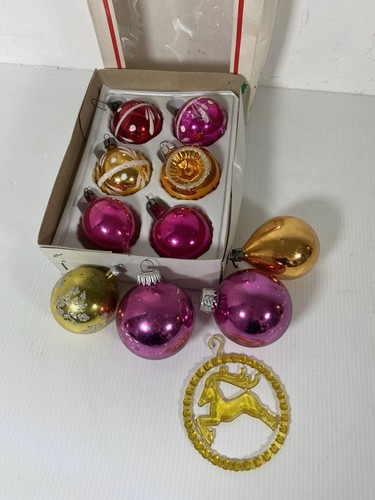 Vintage glass and plastic - glass,