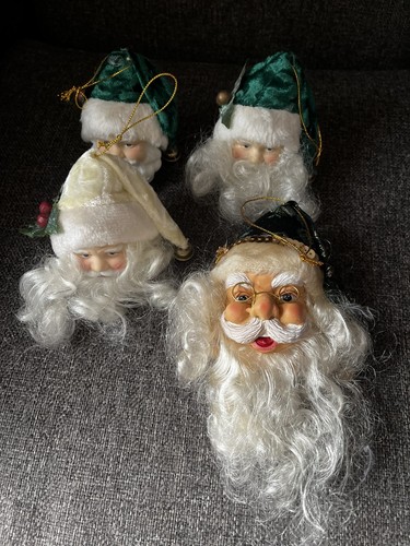 Four vintage santa - vintage, clause