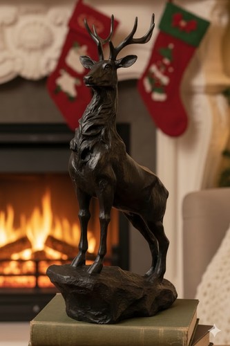 Stag plinth deer christmas - stag,