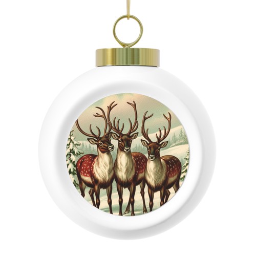 Vintage reindeer trio - vintage,