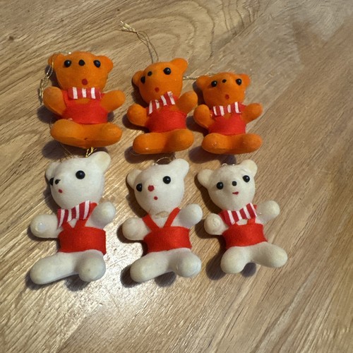 Vintage flocked christmas - vintage, mice