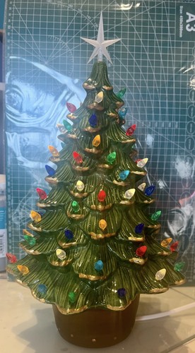 Ceramic christmas tree lamp - , &