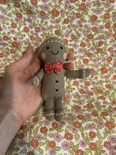 Vintage gingerbread man rag - gingerbread,