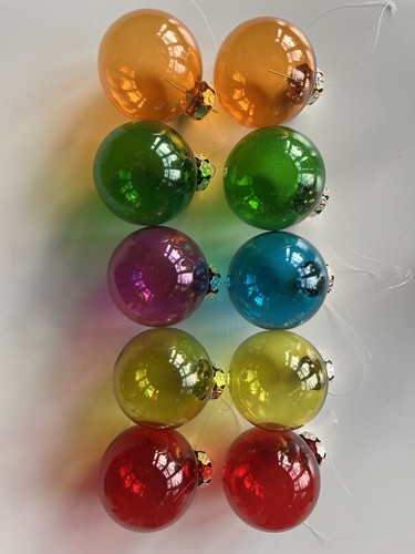 Vintage glass christmas - glass,