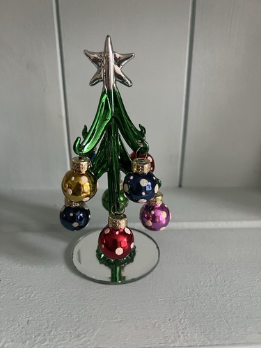 Vintage glass christmas tree - vintage,
