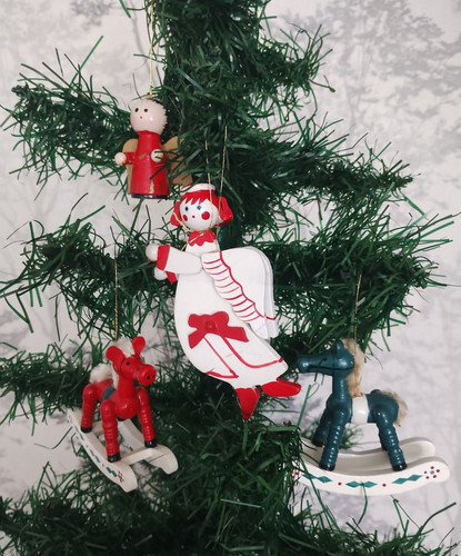 Vintage wooden christmas - vintage,