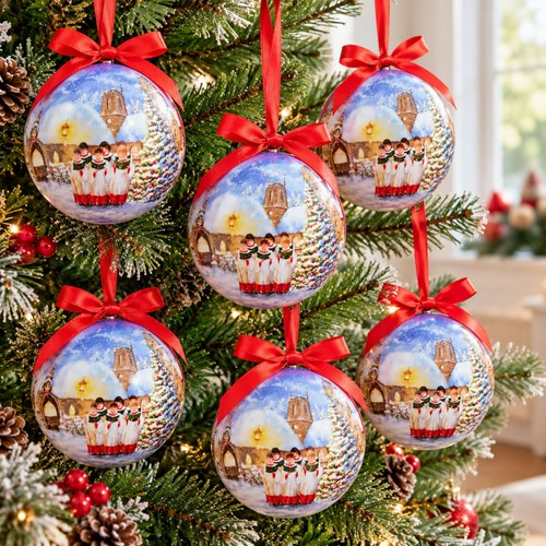 7pc christmas carolers bauble - christmas,