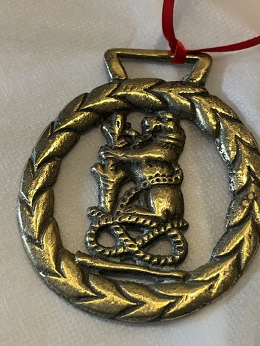 Vintage solid brass christmas - solid,
