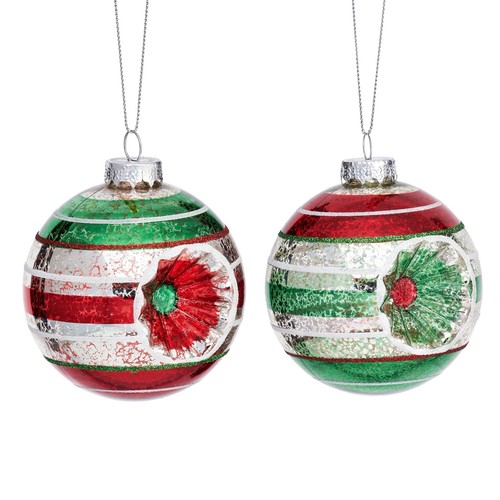 Set glass baubles vintage - set,