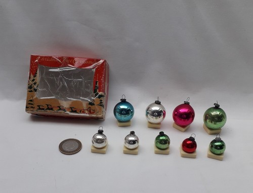 Vintage glass christmas tree - glass,