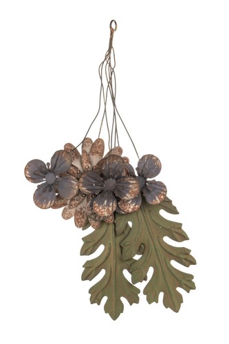 Rustic hanging leaf - hanging,