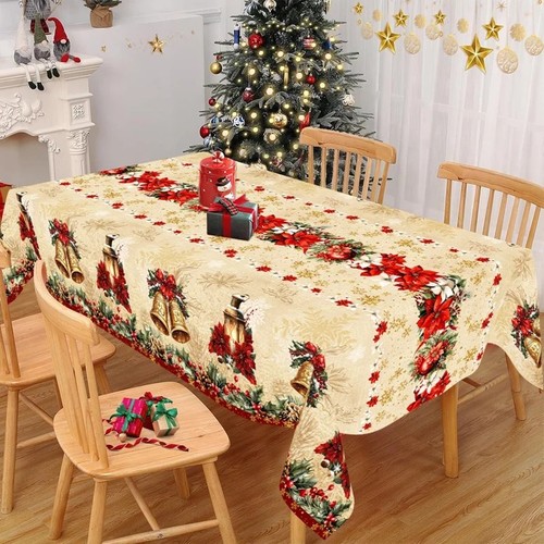 Vintage christmas tablecloth - vintage,
