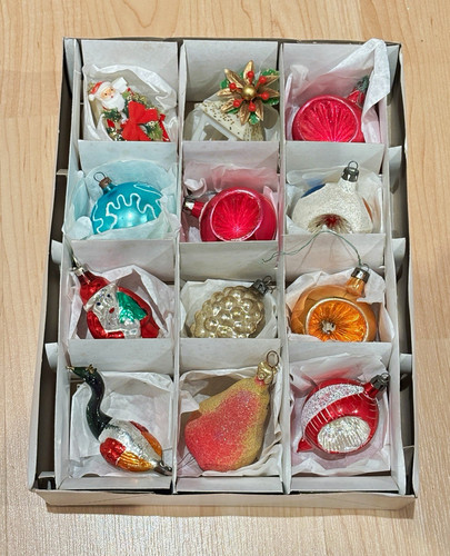 Vintage glass christmas - vintage,