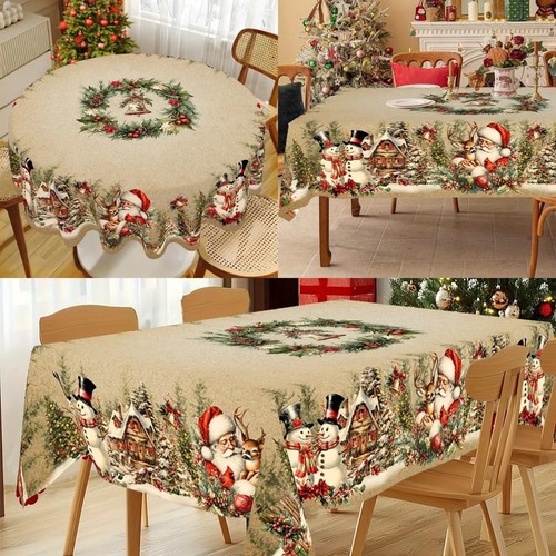 Vintage christmas tablecloth - vintage,