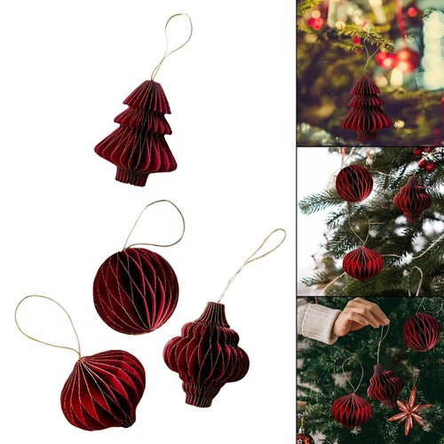 Christmas paper honeycomb - christmas,